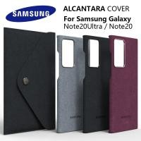 ราคา 100% Original GENUINE Samsung Note20 Ultra Case For Galaxy Note20 Alcantara Cover Note20Ultra Leather Premium Full Prote (29009751165)