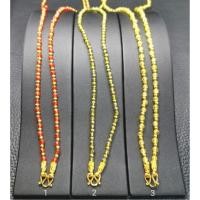 ราคา สร้อยคอมณีใต้น้ำสีทอง​ สวยงาม งานเคลือบพิเศษเกรดA.ยาว​ 18 -​ 24 นิ้ว.​ งานสวยปราณีต (18488524129)