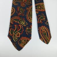 ราคา เนคไท ผ้าไหม Paul Stuart Men's Silk Tie Brown Paisley Design Made in USA (49550469691)