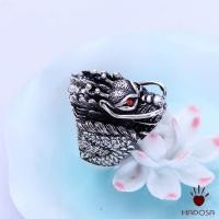 ราคา แหวนเงินไทยหัวมังกรเงิน 925 คุณภาพสูงทนทานสีทนทาน TSR53 (24330713203)