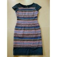 ราคา ชุดเดรสผ้าไทย ผ้าฝ้ายแต่งผ้าทอนากา สวย (24153711937)