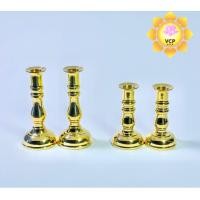 ราคา เชิงเทียน ผอม ทองเหลือง (แท้) รูเล็ก (คู่) (1235506755)