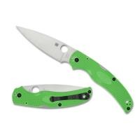 ราคา มีดพับ Spyderco Native Chief Lightweight Salt LC200N Satin Plain Blade, Green FRN Handles (C244PGR) (42062119549)