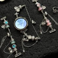 ราคา 20 มม.22 มม.18 มม.คริสตัลพู่ Pandora โซ่โลหะสําหรับ Huawei Watch series GT 6 5 4 3 2 Pro นาฬิกา 3 2 PRO 2e 41 มม.42 มม.43 มม.46 มม.แฟชั่นสําหรับ Xiaomi 10 9 8 Pro (25721533360)