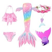 ราคา ชุดว่ายน้ํา ชุดบิกินี่นางเงือก หางนางเงือก คอสเพลย์ แฟนตาซี ชายหาด สําหรับเด็กผู้หญิง เหมาะกับฮาโลวีน (18902112639)