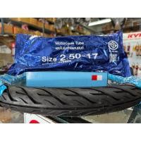 ราคา ยางนอก 70/90-17(2.50-17)ลายไฟแถมฟรี ยางใน2.50-17 (29137028054)