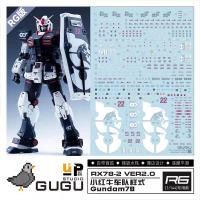 ราคา ดีคอลน้ำ DECAL [GUGU] RG 1/144 RX-78-2 Ver2.0 F1 GUNDAM พร้อมส่ง (28613017980)