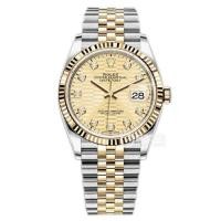 ราคา R ROLEX รูปแบบ Log 36 มม.นาฬิกาผู้หญิง Full Range Multi-Color Classic All-Match Diamond-Studded ผู้ชายผู้หญิงนาฬิกา Unisex อัตโนมัติเทพธิดารุ่น Luminous (46000318705)