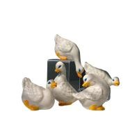 ราคา หุ่นเป็ดแต่งสวน เซ็ทเป็ดลีลา5ท่า หุ่นเป็ดเซรามิก (14471704222)