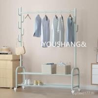 ราคา ที่เก็บของในครัวเรือนนักเรียนสีชมพูตัวหนา ผู้มีอิทธิพล เรียบง่ายเดี่ยวเสาไม้แขวนเสื้อชั้นราวตากผ้าที่เก็บห้องนอน ZNMI (55052957054)