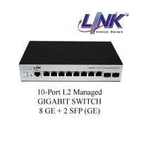 ราคา LINK 10-Port L2 Managed GIGABIT SWITCH, 8 GE + 2 SFP (GE) Model. PG-4010 (10013304740)