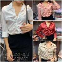 ราคา เชิ้ต เสื้อเชิ้ต ผ้าซาติน เชิ้ตผ้าซาติน เสื้อผ้าซาติน เสื้อทำงาน เชิ้ตทำงาน (งานถ่ายจากสินค้าจริง) (6774839878)