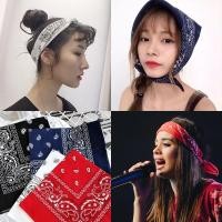 ราคา ผ้าเช็ดหน้าวินเทจ ผ้าโผกหัว ผ้าพันคอ Cotton ลายลูกน้ำ paisley ใช้โพกหัวผูกผมชิคๆ (28710782541)