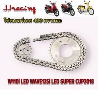 ราคา ชุด 3 ชิ้น โซ่ + สเตอร์หน้า + สเตอร์หลัง 420 ตราสมอ สเตอร์เวฟ110i WAVE110I 2019-2024 WAVE125I-2018-2024 ปลาวาฬ SUPER CUP (23486268611)