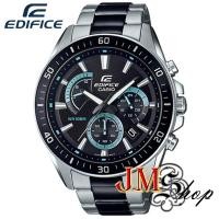 ราคา Casio EDIFICE Chronograph นาฬิกาข้อมือผู้ชาย สายสแตนเลส รุ่น EFR-552SBK-1AVUDF หน้าปัดสีดำ (5546397025)