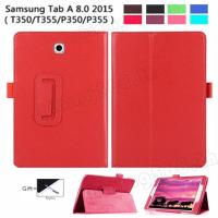 ราคา เคสแท็บเล็ตแบบประกบและพลิกตั้งได้สําหรับ Samsung Galaxy Tab A 8 . 0 ' ' 2015 Sm - P355 P350 T355 T350 T351 (3687195526)