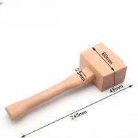 ราคา เครื่องมือหนัง DIY ไม้บีชค้อนสี่เหลี่ยมไม้เนื้อแข็งงานไม้ค้อนค้อนไม้ค้อนหนังศีรษะ (29667407204)