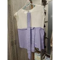 ราคา เสื้อผ้าฝ้ายสีขาวต่อสีม่วง (43024419395)