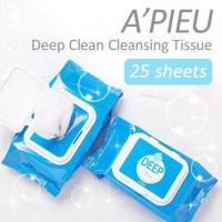ราคา #พร้อมส่ง A'Pieu Deep Clean Cleansing tissue 25แผ่น (4660248519)