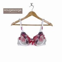 ราคา Rouge Gorge(รูจ จอร์จ)Braแบรนด์ดังจากฝรั่งเศสเสื้อชั้นในลูกไม้ซีทรูงานปักละเอียดสีขาวดอกไม้Sexy ของใหม่ เสื้อใน 70D 85E (22937226341)