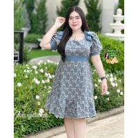 ราคา เดรสสาวอวบ ฮ842 ชุดไปงานแต่งสาวอวบ ชุดไปเที่ยวสาวอวบ ชุดไปงานบวชสาวอวบ ชุดคนอ้วน (19582389411)