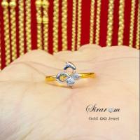 ราคา แหวนเพชรแท้ 0.04Cts. แหวนผีเสื้อ.แหวนเพชรแท้ ทองแท้ มีใบรับประกันทุกชิ้นงานทองแท้90% มีใบรับประกันทางร้านทุกชิ้น (4041777457)