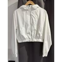 ราคา เสื้อคลุมซิปมีฮู๊ดสีขาว forever21 (28620748843)