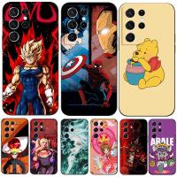 ราคา SAMSUNG กรณีสําหรับSamsung Galaxy S21 Ultraกรณีซิลิคอนโทรศัพท์ปกหลังสีดําTpuแฟชั่นHero Spider-Man Blackening Vegeta (53952234360)