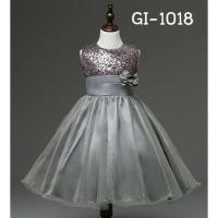 ราคา (( ส่งฟรี )) ใหม่มาก เดรสออกงาน ชุดราตรีเด็ก สีเทา (16406672030)