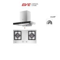 ราคา [ชุดเซต 2 ชิ้น] EVE เตาแก๊ส 2 หัวเตาแบบฝัง พร้อมเครื่องดูดควันติดผนัง HC-OLYMPUS-90+HB76-2TRDFD/MSI (4744503656)