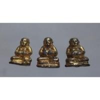 ราคา พระสังกัจจายน์จิ๋วหลวงพ่อแพ เนื้อโลหะสีทอง ชุด3องค์แบ่งปัน (21079473469)
