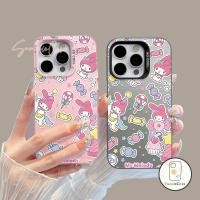 ราคา เคสไอโฟน11 16 สีชมพู Kuromi สำหรับ IPhone 12 14 11 16 13 15 Pro Max XS XR X 7Plus 8Plus Max 8 7 Plus SE เปลือกอ่อน เคส (29519458810)