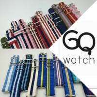 ราคา สายนาฬิกา สายนาโต้ มีมากกว่า 50สี สายผ้าไนล่อน หัวเข็มขัดเงิน nato zulu : seiko dw 18mm - 20mm - 22mm (2805243456)