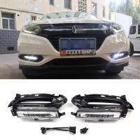 ราคา ไฟตัดหมอกเดย์ไลท์ LED DRL สําหรับ Honda HRV HR-V Vezel 2015-2018 (22965660211)