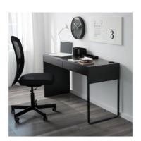 ราคา IKEA โต๊ะทำงาน ขาว/ดำ142x50 ซม โต๊ะ computer ,micke (6208305493)