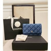 ราคา เหมือนใหม่ Chanel denim WOC Rare & limited อุปกรณ์ครบ ออกชอปไทย (26442508330)