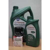 ราคา ชุดน้ำมันเครื่องเบนซีนโตโยต้า TOYOTA 10W-30 เบนซิน 4+1ลิตร+กรองเครื่อง+ปะเก็น(1ชุด) (8876341357)
