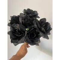 ราคา ดอกกุหลาบสีดำ ดอกกุหลาบดอกใหญ่ ดืออร์+ก้าน สีดำขนาดหน้าดอก8-9 ซม. กุหลาบสีดำสวยๆๆ ถวายพระราหู ไหว้ บูชา (29953272229)
