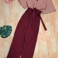 ราคา จั้มสูท ผ้าวูลเวฟ ซิปหลัง (4901450654)