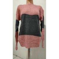 ราคา TUNIC / LONG TUNIC / KOREAN KNITTED CARDIGAN / TWO TONE KNITTED SWETER (27659949832)