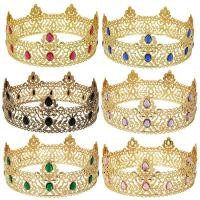 ราคา โลหะชาย U Nisex Crown Retro Royal Full King Crown สำหรับผู้ชายและผู้หญิง Lalaki วันเกิดโอกาสพิเศษและประกวด Tiara (26587465859)