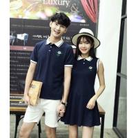 ราคา ชุดเดรสเสื้อยืดคู่รักฟรีไซส์ (51452278571)