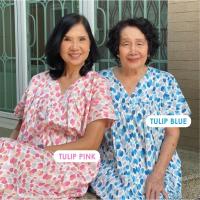 ราคา ชุดนอนผู้ใหญ่ ชุดนอนคนแก่ ชุดอยู่บ้าน ลาย ทิวลิป (3458712014)