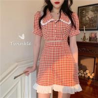 ราคา ชุดเซทเสื้อ+กระโปรงลายสก็อตน่ารักๆ (5351855120)
