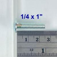 ราคา สกรูหัวกลมผ่าชุบขาว 1/4-20x1” 1กล่อง (บรรจุ144ตัว) (28603612749)