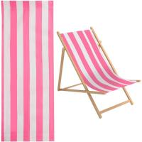ราคา GORGECRAFT 1 ชิ้นชายหาดสลิงเก้าอี้เปลี่ยนเก้าอี้สนามหญ้า Webbing ร้อนสีชมพูและสีขาวลายเก้าอี้ Oxford ผ้า 435 * 1165 มม.ลานกลางแจ้งพับ Chaise Lounge เก้าอี้ผ้า (40427042257)