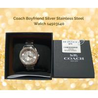 ราคา นาฬิกา Coach แท้ 100% สีเงินล้อมเพชร รุ่นฮิต 14503140 Boyfriend เจ้าของขายเอง 1,880 บาทค่ะ (17798550295)