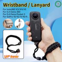 ราคา สายรัดข้อมือ Anti-Lost สาน + 1/4 สกรูสําหรับ DJI OSMO 360/Insta360 X5 สายรัดข้อมือสําหรับ DJI Pocket 3 (58053158816)