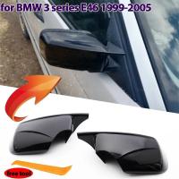 ราคา 2x คาร์บอนไฟเบอร์ดูสีดําด้านข้างกระจกสําหรับ BMW E46 316i 318i 318d 320d 320i 323i 325i 328i 330d 330i 1998-2005 (27993533856)