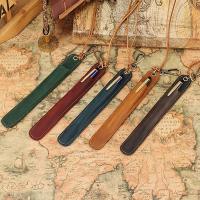 ราคา Simple Crazy Horse Leather Pen Protective Case School Season Simple Cowhide Stationery Pen Case หนังแท้ Creative Pen Case (42526296903)